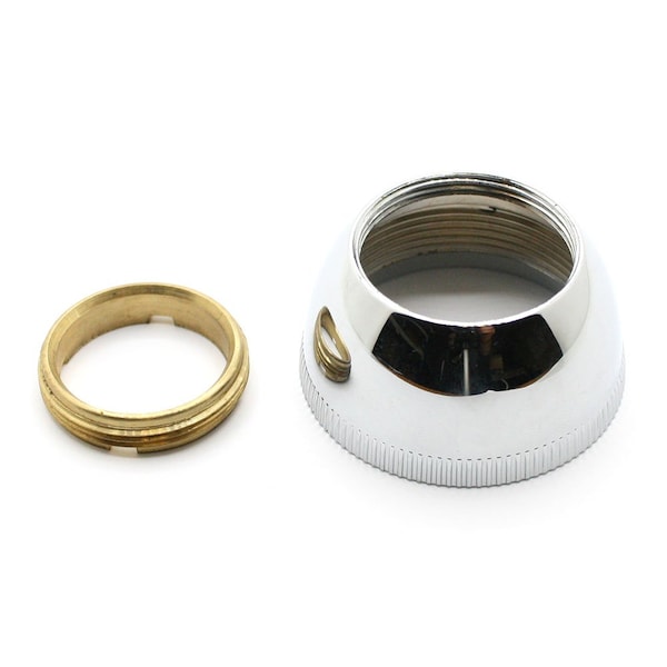 Thrifco Plumbing Delta Cap Assembly RP50 W/ Adjusting Ring, Chrome, Replaces Dan 4401892 - main